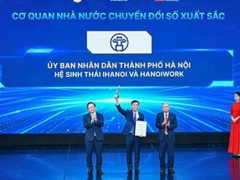 Hà Nội được vinh danh tại Giải thưởng Chuyển đổi số Việt Nam 2026