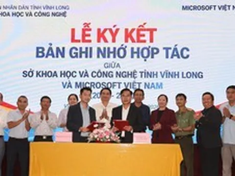 Vĩnh Long ký kết hợp tác với Microsoft