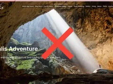Giả mạo website bán tour thám hiểm Sơn Đoòng giá nghìn USD