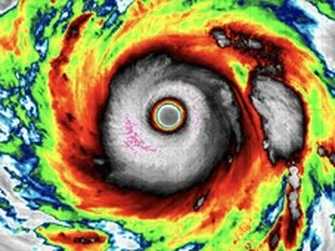 Gió siêu bão Champi lên 210km/h, mạnh nhất trên khu vực tây bắc Thái Bình Dương năm 2026