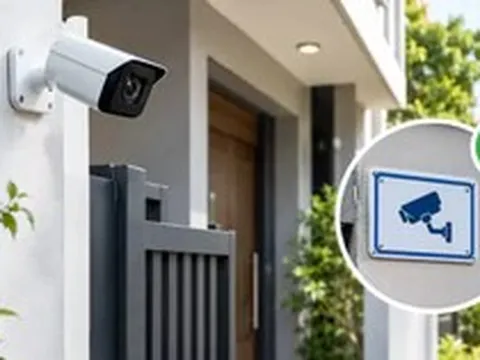 Lắp camera trước cửa nhà riêng không có biển cảnh báo có thể bị phạt đến 20 triệu đồng