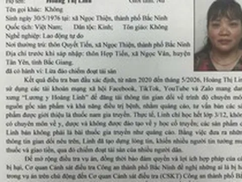 Ai từng mua thuốc nam gia truyền của “Lương y Hoàng Linh”, khẩn trương liên hệ công an trước ngày 31/12