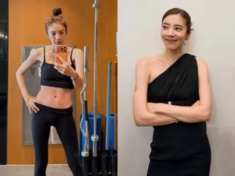 Mẹ bỉm gợi cảm nhất nhì Hàn Quốc sinh con đầu lòng giảm "thần tốc" 21kg, U45 body đẹp như "gái còn son"