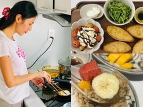 Mâm cơm nhà của Thuỷ Tiên - Công Vinh