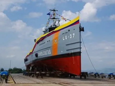 Công ty quân đội Việt Nam hạ thủy tàu 6.000 mã lực cho Hải quân Nam Mỹ: Tốc độ gần 60 km/h, nặng hơn 300 tấn, công nghệ mũi tàu đặc biệt