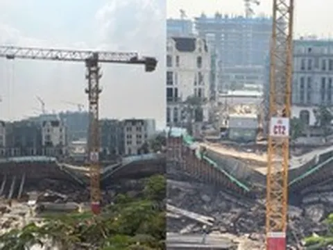 Hà Nội: Đường nứt toác, sụt lún bất thường quanh công trường nhà cao tầng